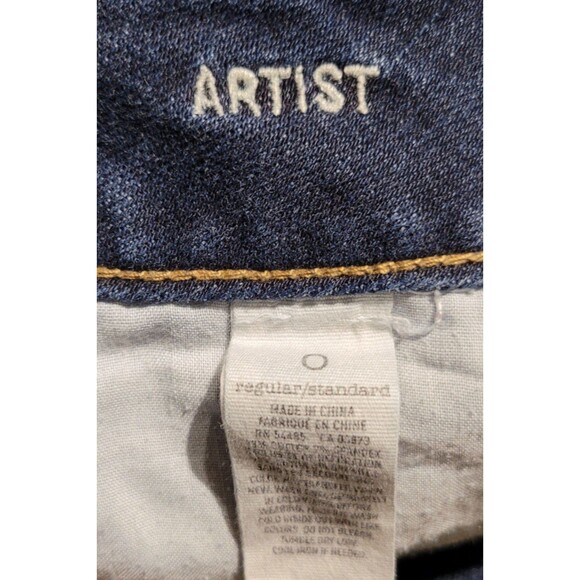 American Eagle Dark Wash Jeans, Size 0 28W, Nearly New, Style 'ARTIST'. - Picture 6 of 6